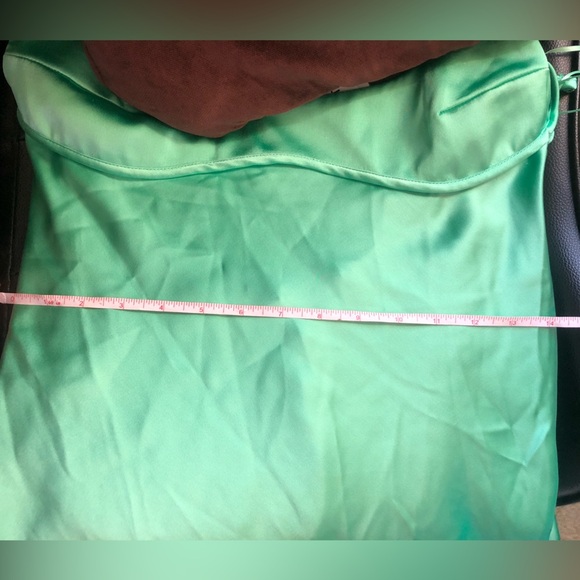 Zara SATIN EFFECT MIDI DRESS - Picture 13 of 13